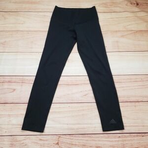 Adidas Climalite Leggings Womens Small Black Ankle Running Athletic Gym Training